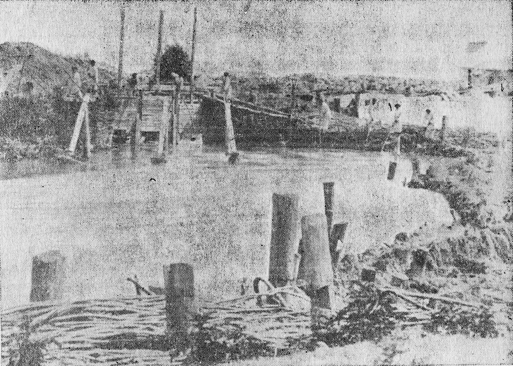 Lucrari de canalizare a Dambovitei in 1884 sub conducerea inginerului Alexandre Boisquerin